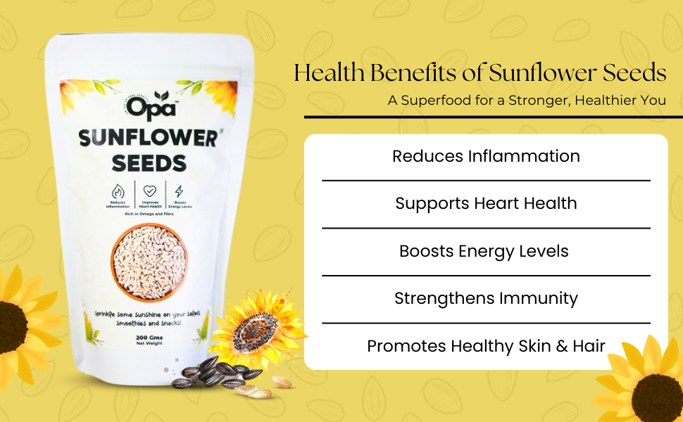 OPA Healthy Raw Seeds Combo Pack (200g*4) - Seeds for Eating Combo | Chia Seeds, Sunflower Seeds, Pumpkin Seeds & Flax Seeds
