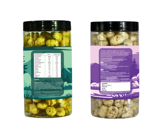 Makhana Pudina and Cream and Onion | Pack of 2 | 150G