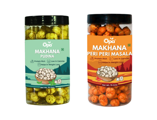 Makhana Peri Peri and Pudina | Pack of 2 | 150G