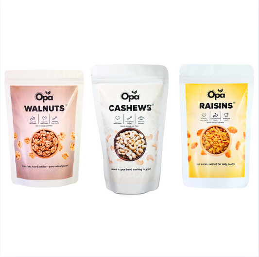 Walnut, Cashew, Raisins | Pack of 3 | 200g Each