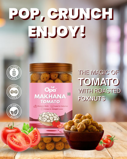 Makhana Peri Peri, Pudina, Cream and Onion, Cheese, Tomato, Salt and Pepper | Pack of 6 | 450 G